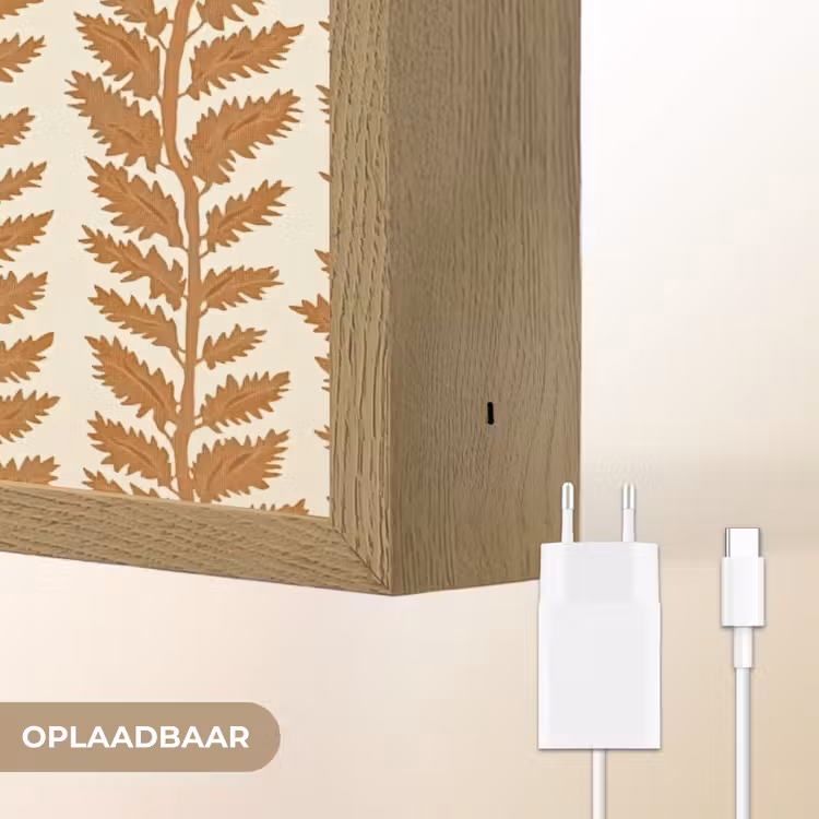 Lightbox - Wandlamp - Textuur - Bladeren - Oker — 7