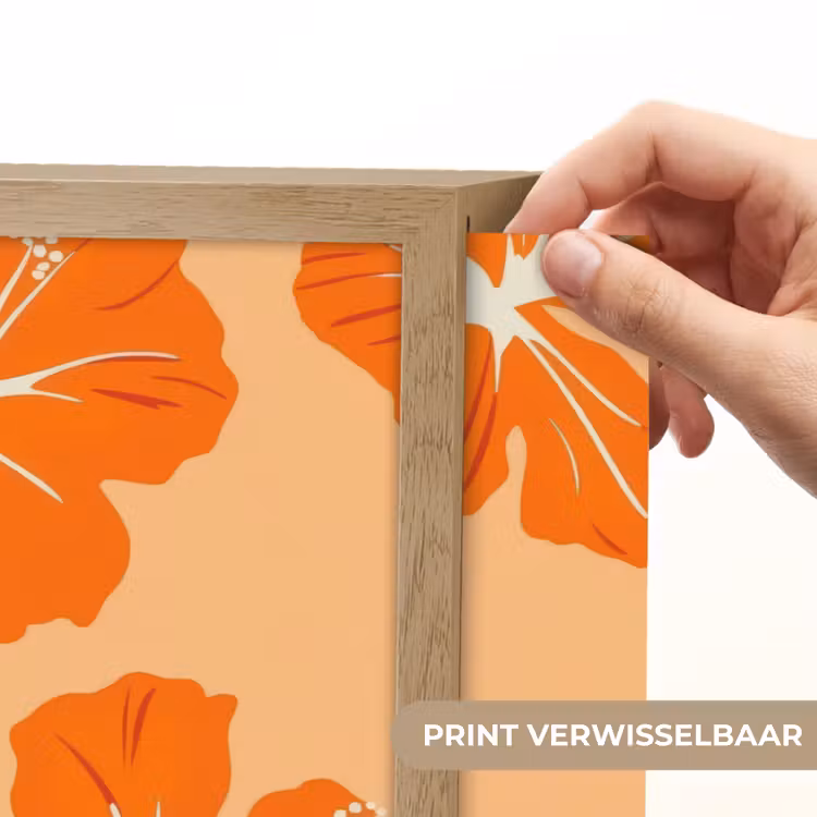 Lightbox - Wandlamp - Tropisch - Hibiscus - Oranje — 5