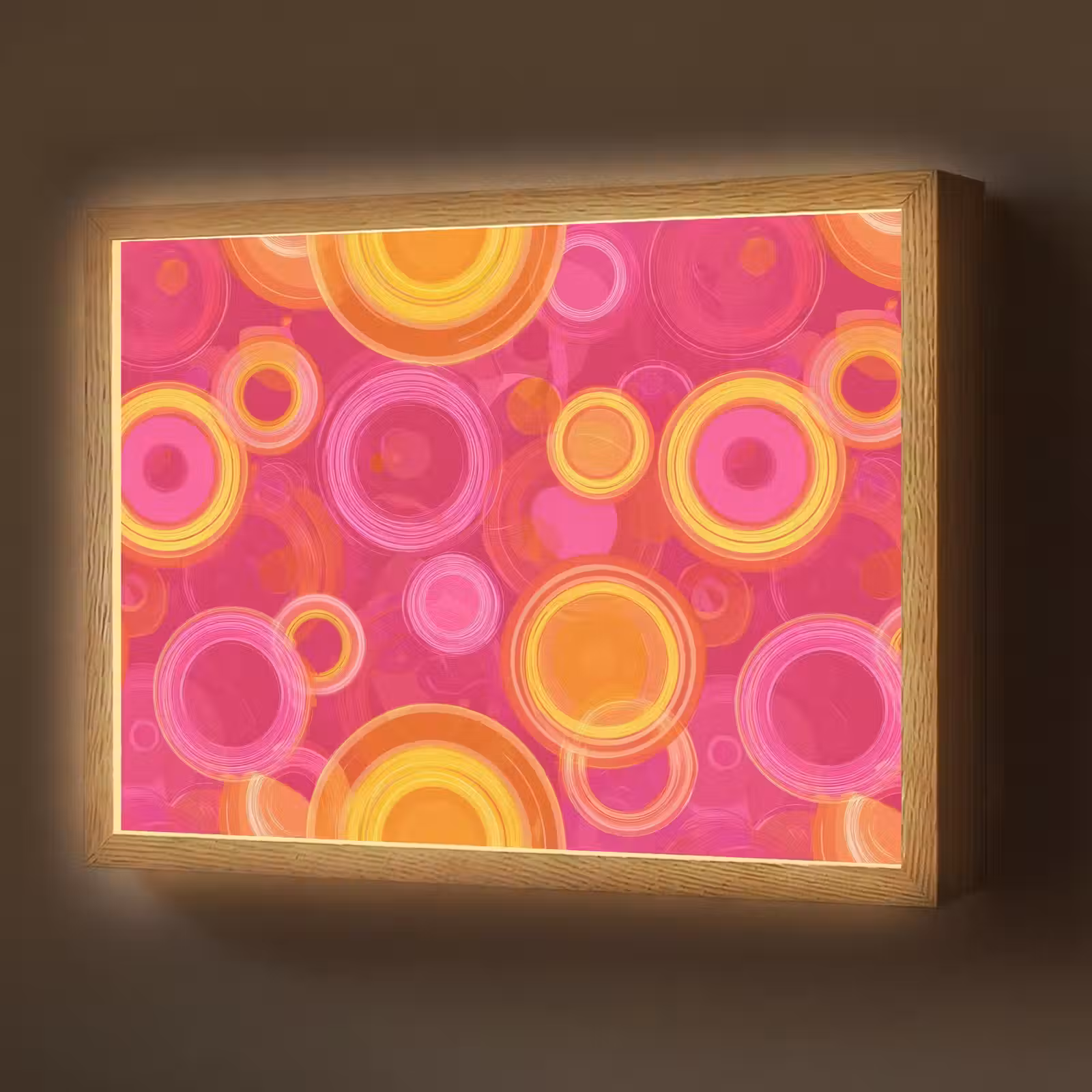 Lightbox - Wandlamp - Cirkels - Design - Kleurrijk — 1