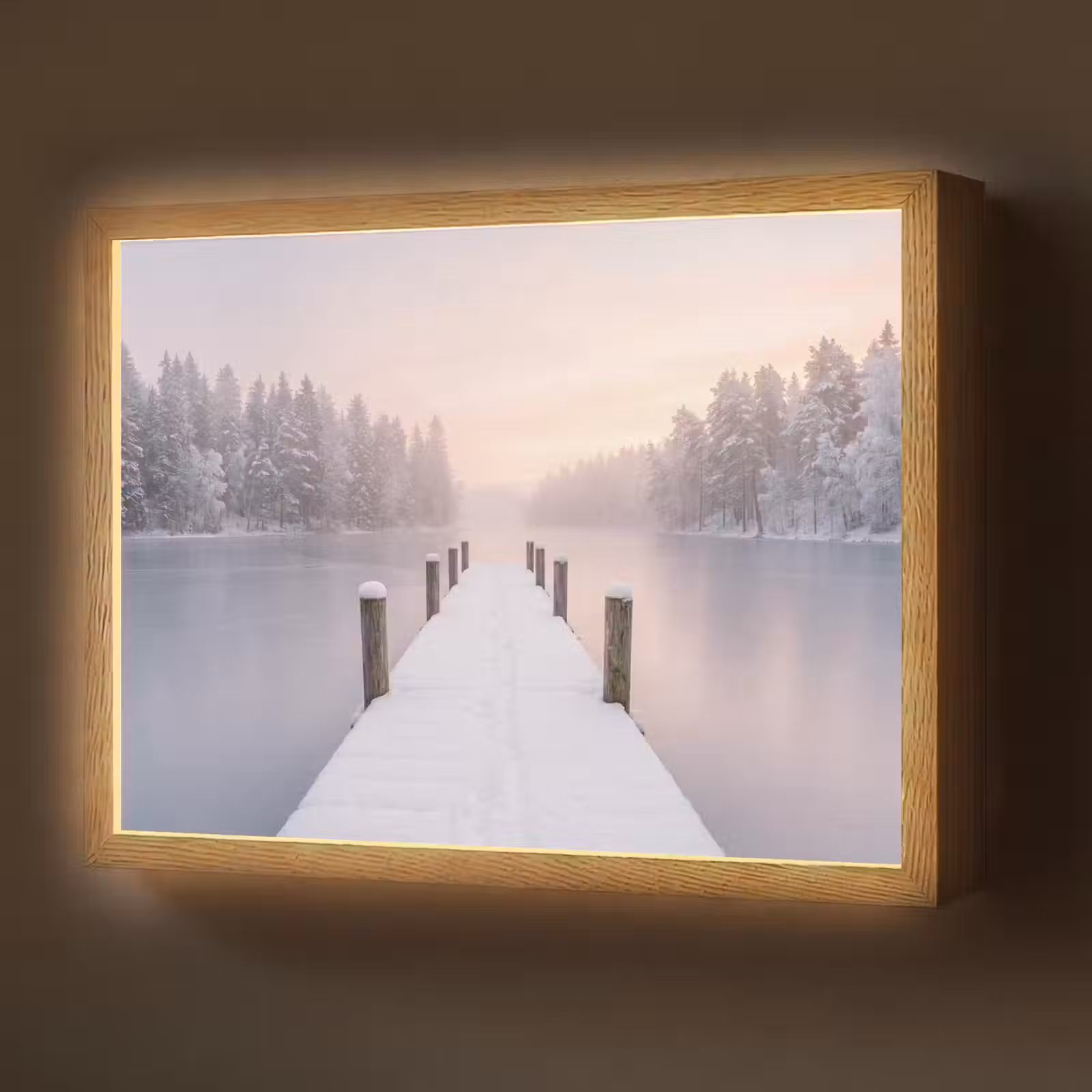 Lightbox - Wandlamp - Steiger - Meer - Mist - Winter - Serene — 1