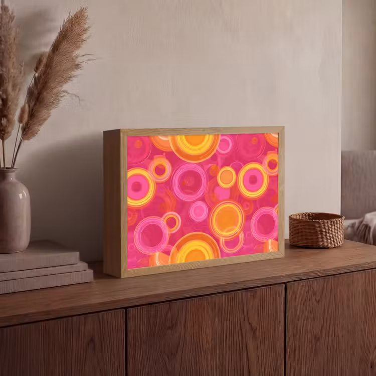 Lightbox - Wandlamp - Cirkels - Design - Kleurrijk — 4