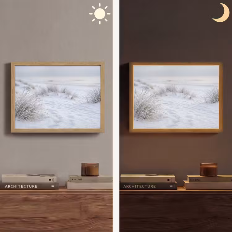 Lightbox - Wandlamp - Duinen - Sneeuw - Strand - Winter - Serene — 6