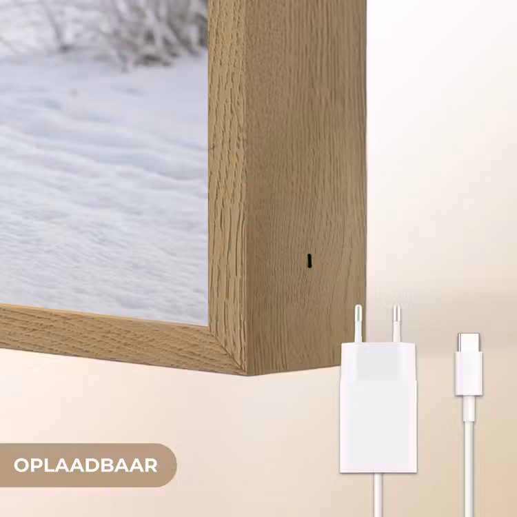 Lightbox - Wandlamp - Duinen - Sneeuw - Strand - Winter - Serene — 7