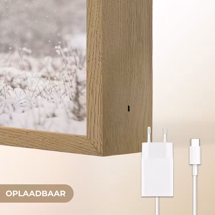 Lightbox - Wandlamp - Edelhert - Bos - Sneeuw - Winter - Majestueus — 7