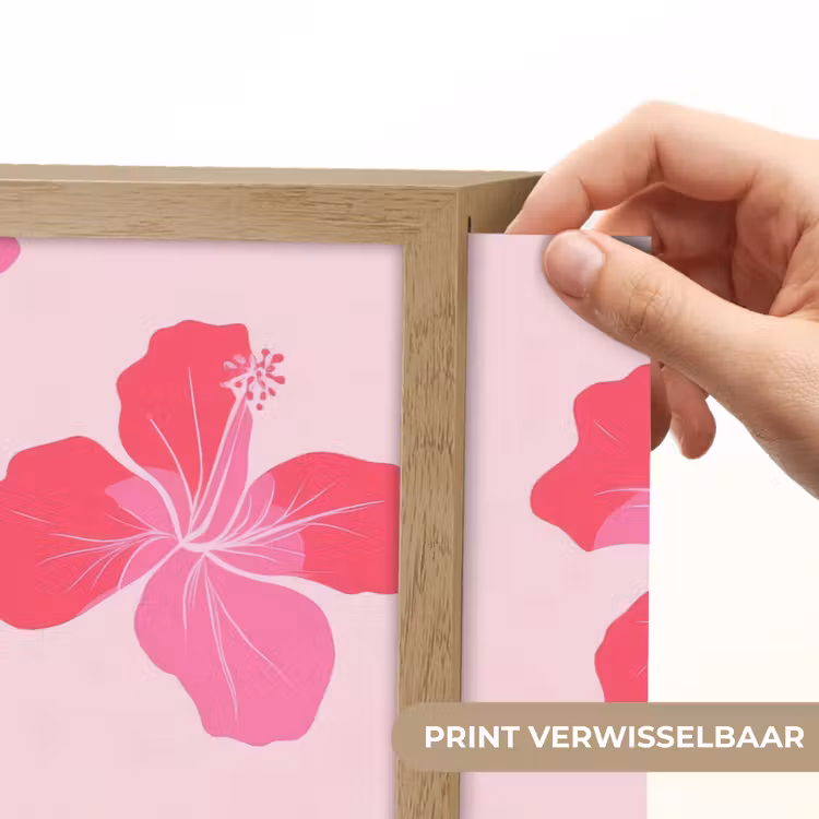 Lightbox - Wandlamp - Hibiscus - Bloemen - Roze — 5