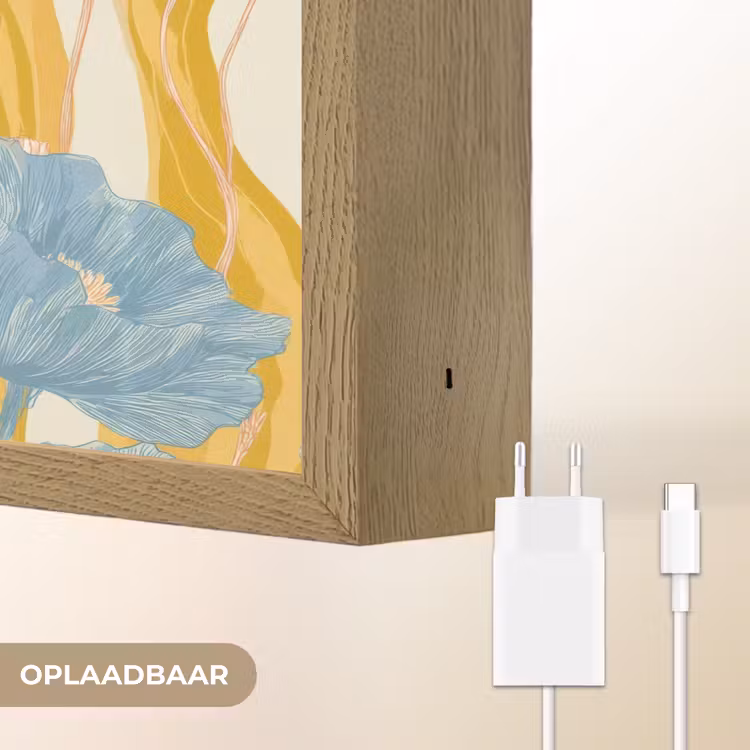 Lightbox - Wandlamp - Papavers - Botanisch - Blauw — 7