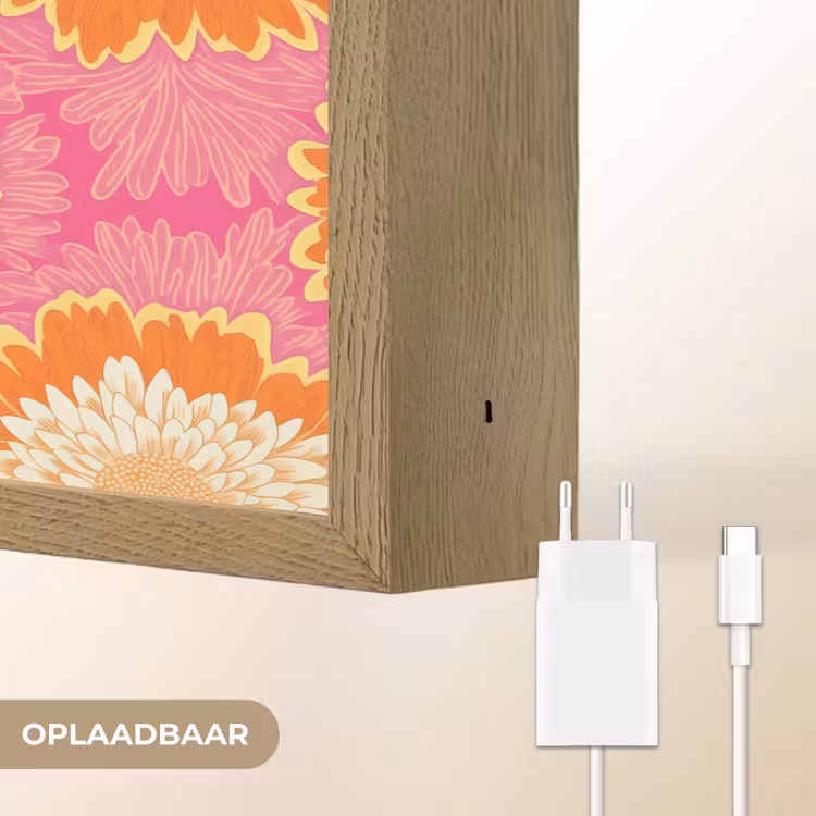 Lightbox - Wandlamp - Retro - Bloemen - Kleurrijk — 7