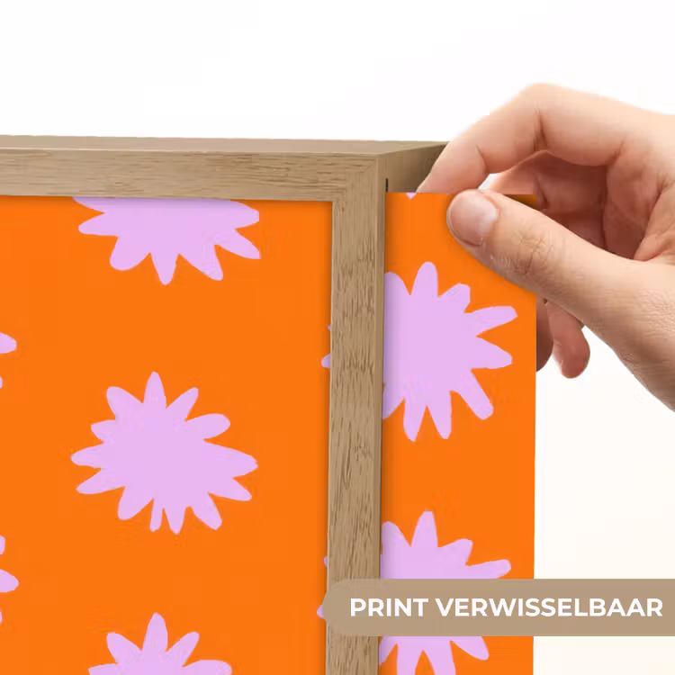 Lightbox - Wandlamp - Retro - Bloemen - Oranje — 5
