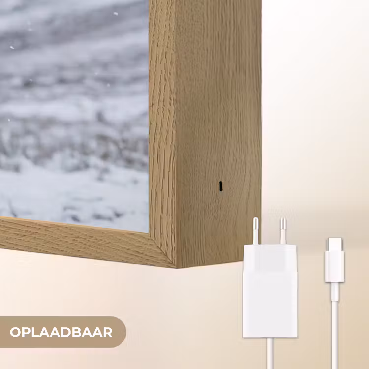 Lightbox - Wandlamp - Schotse Hooglander - Sneeuw - Bergen - Winter — 7