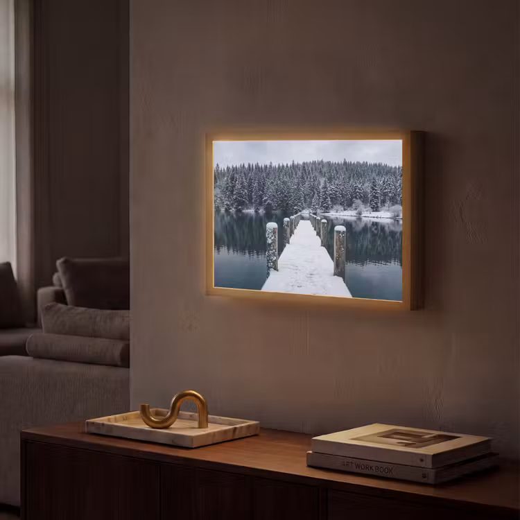 Lightbox - Wandlamp - Steiger - Meer - Sneeuw - Bergen - Rustgevend — 2