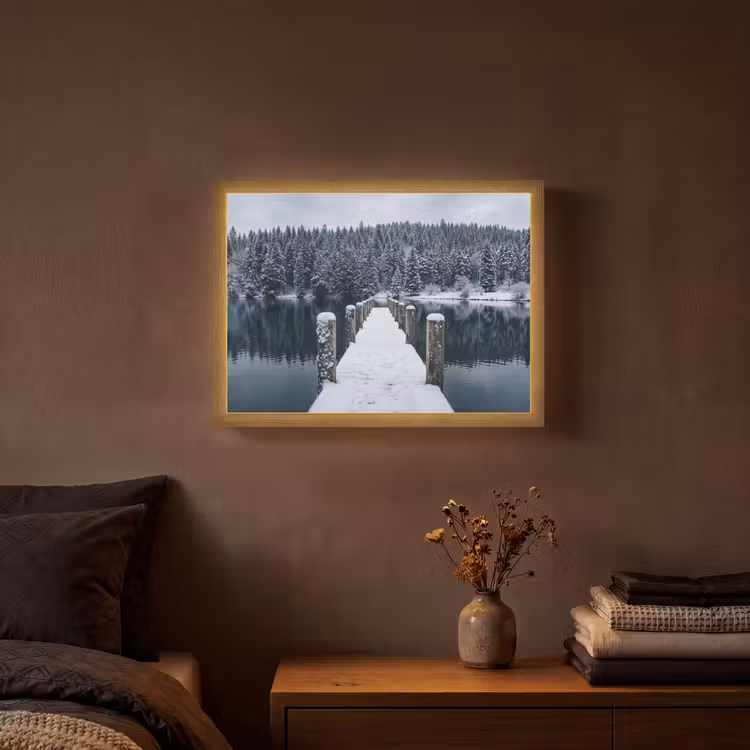 Lightbox - Wandlamp - Steiger - Meer - Sneeuw - Bergen - Rustgevend — 3