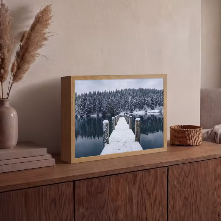 Lightbox - Wandlamp - Steiger - Meer - Sneeuw - Bergen - Rustgevend — 4