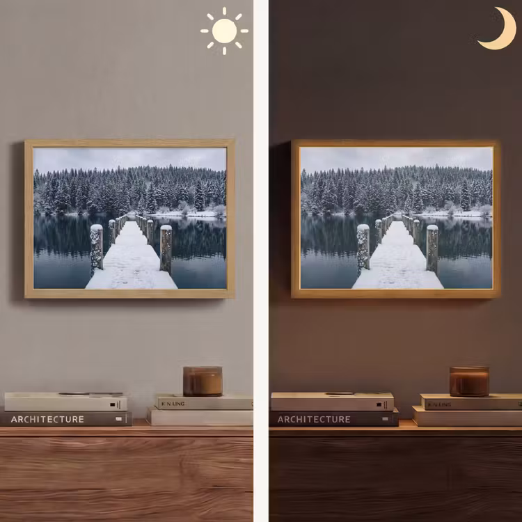 Lightbox - Wandlamp - Steiger - Meer - Sneeuw - Bergen - Rustgevend — 6
