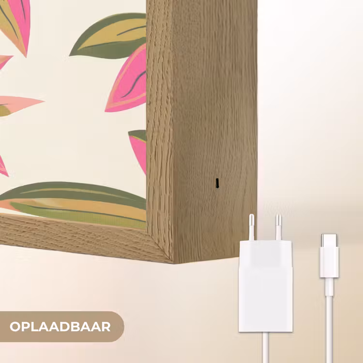 Lightbox - Wandlamp - Tropisch - Bloem - Roze — 7