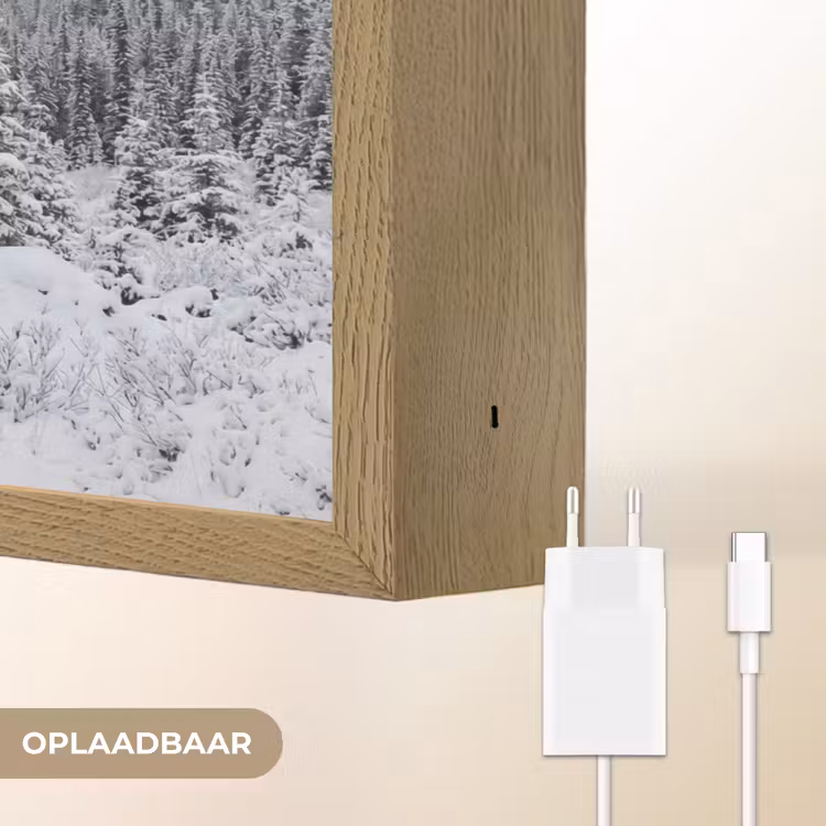 Lightbox - Wandlamp - Weg - Bergen - Sneeuw - Naaldbos - Avontuurlijk — 7