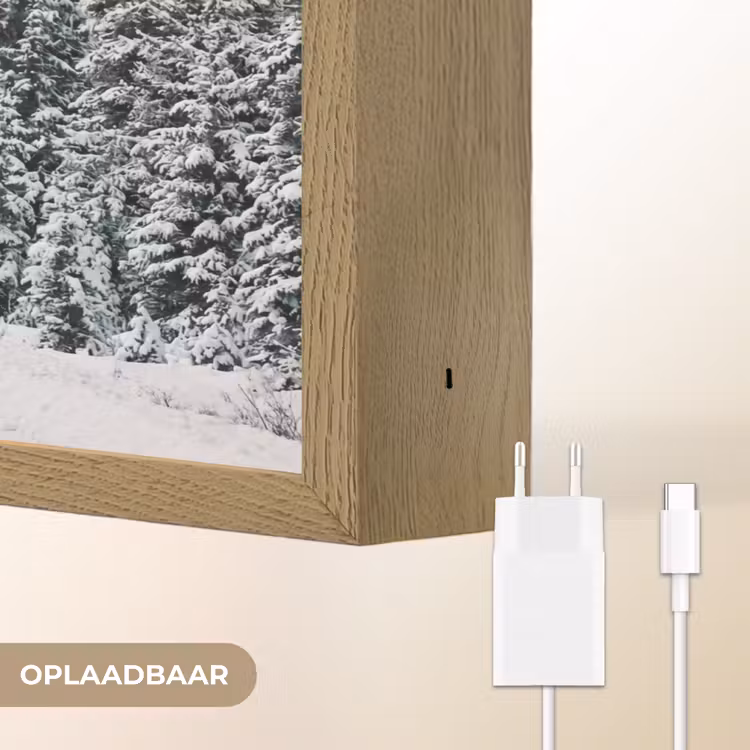 Lightbox - Wandlamp - Weg - Sneeuw - Naaldbos - Winter - Avontuurlijk — 7