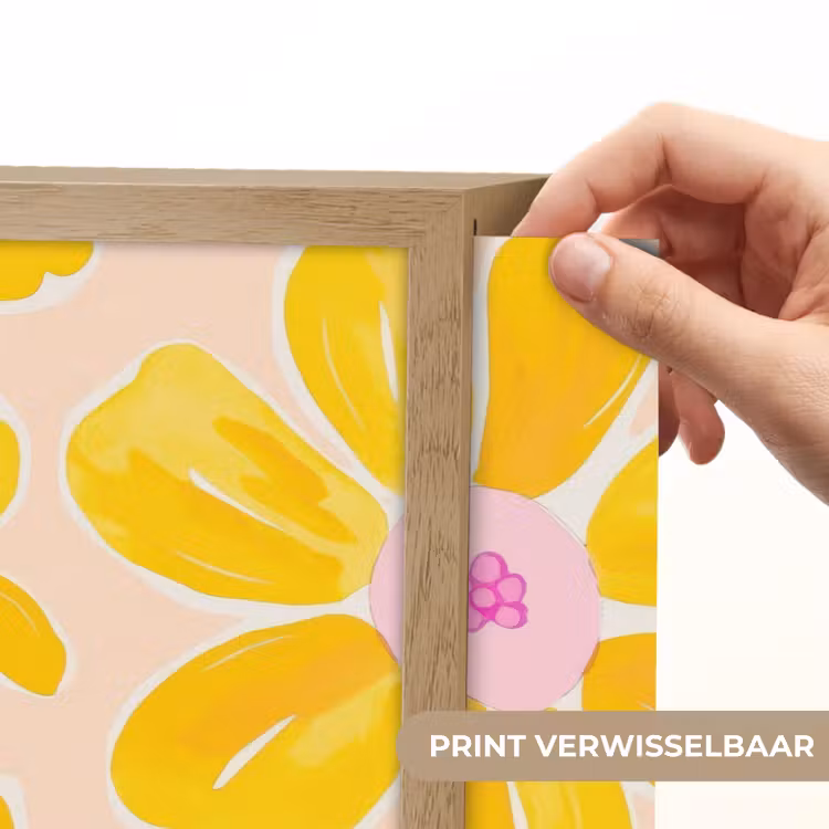 Lightbox - Wandlamp - Zomers - Bloemen - Geel — 5