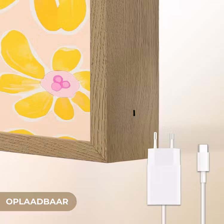 Lightbox - Wandlamp - Zomers - Bloemen - Geel — 7