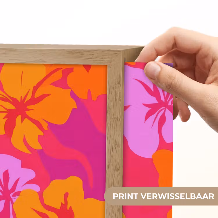 Lightbox - Wandlamp - Zomers - Hibiscus - Kleurrijk — 5