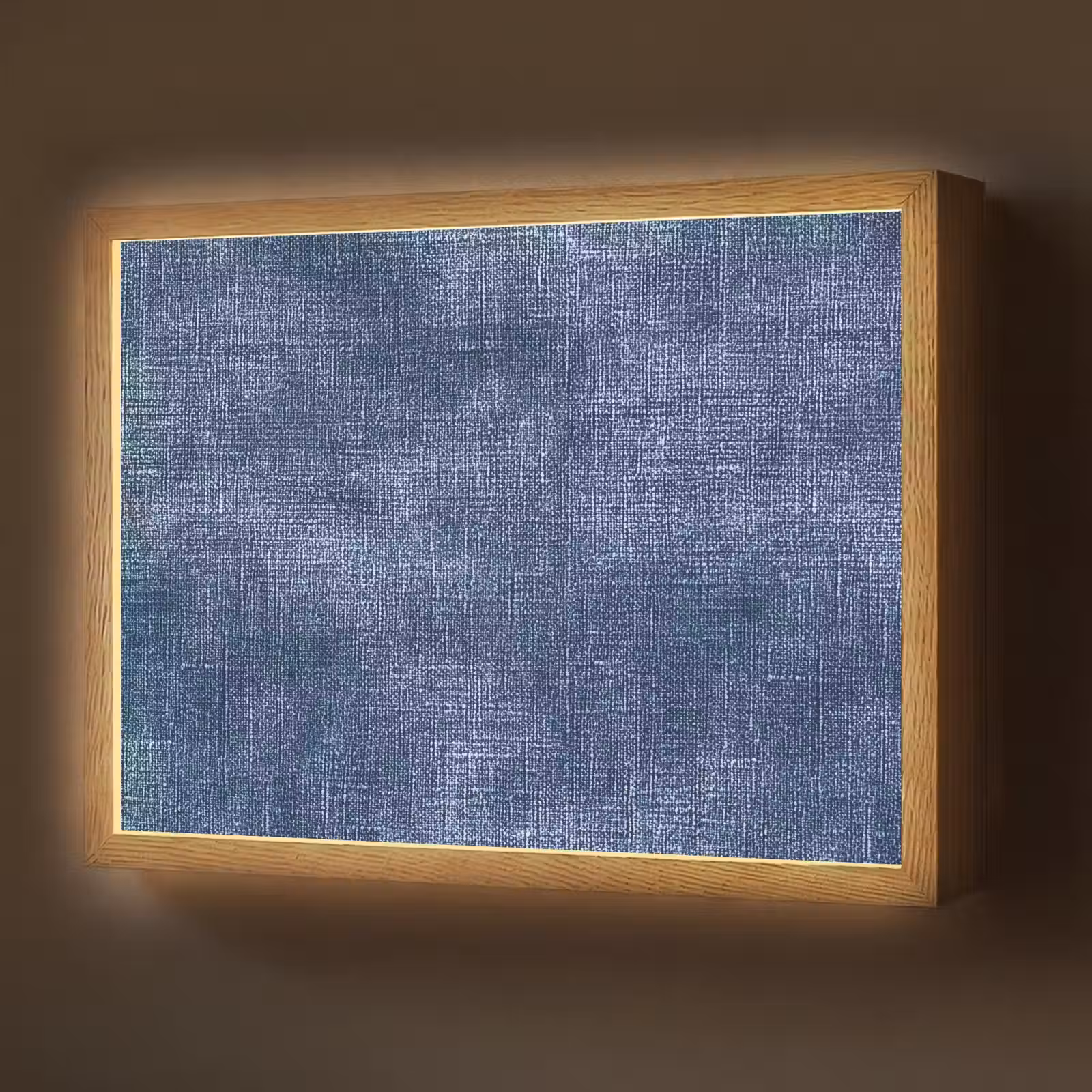 Lightbox - Wandlamp - Linnen - Textuur - Patroon - Denim - Rustiek — 1