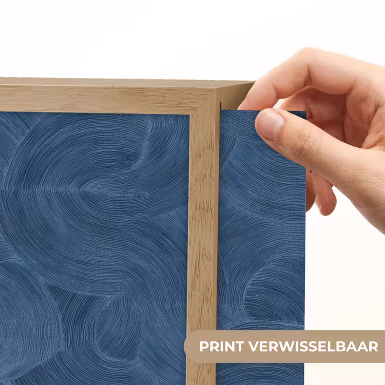 Lightbox - Wandlamp - Golven - Textuur - Patroon - Blauw — 5