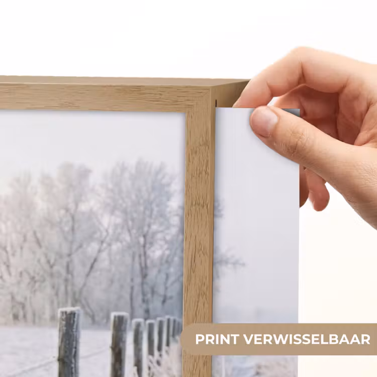 Lightbox - Wandlamp - Hek - Sneeuw - Mist - Platteland - Nostalgisch — 5