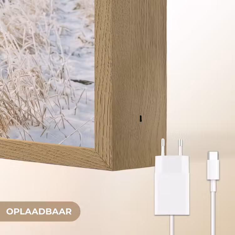 Lightbox - Wandlamp - Hek - Sneeuw - Mist - Platteland - Nostalgisch — 7