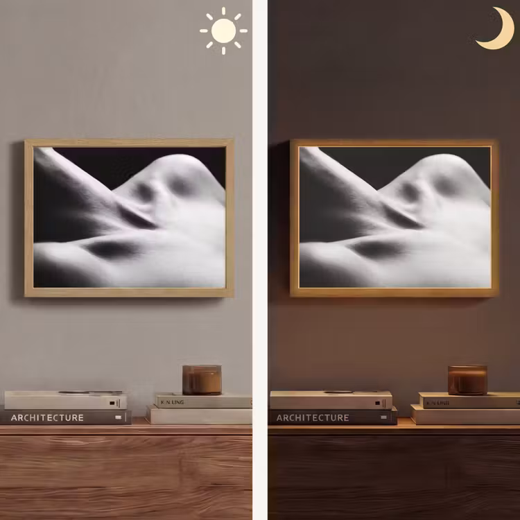 Lightbox - Wandlamp - Lichaam - Vormen - Abstract - Zwart - Wit - Sensueel — 6