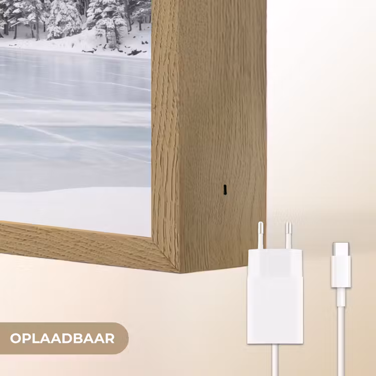 Lightbox - Wandlamp - Meer - Dennen - IJs - Winter - Rustgevend — 7