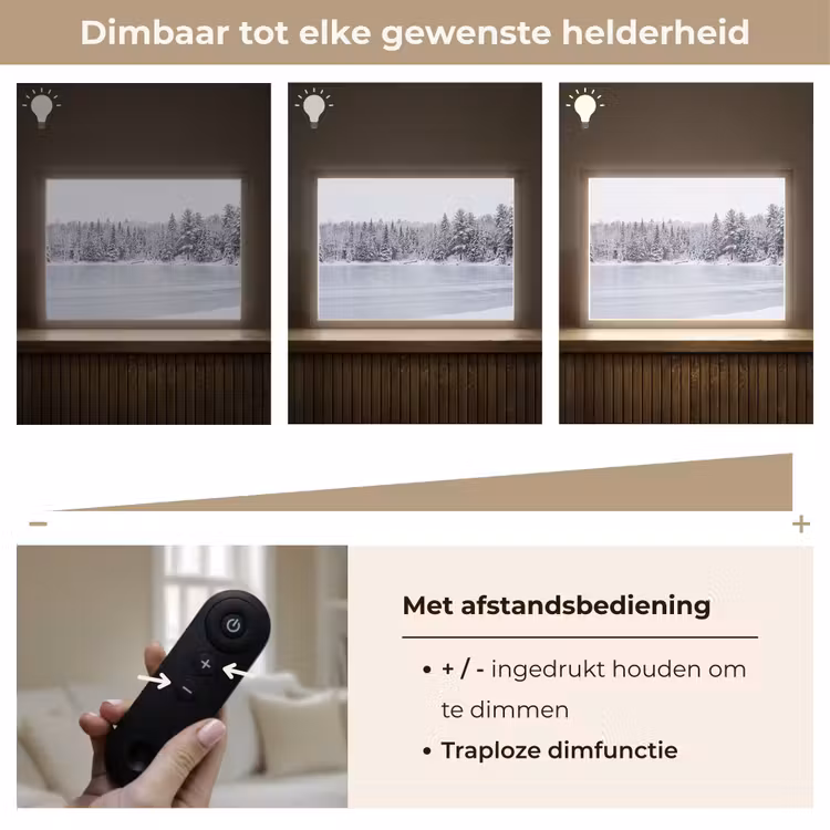 Lightbox - Wandlamp - Meer - Dennen - IJs - Winter - Rustgevend — 9