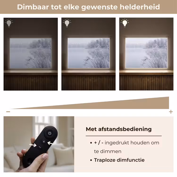 Lightbox - Wandlamp - Riet - Bevroren - Winter - Natuur — 9