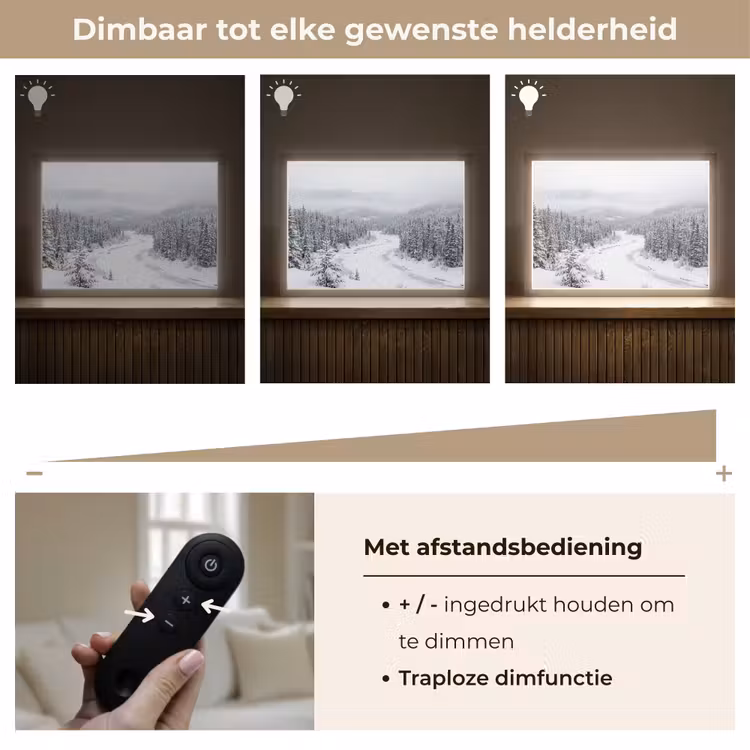 Lightbox - Wandlamp - Rivier - Bevroren - Landschap - Winter — 9