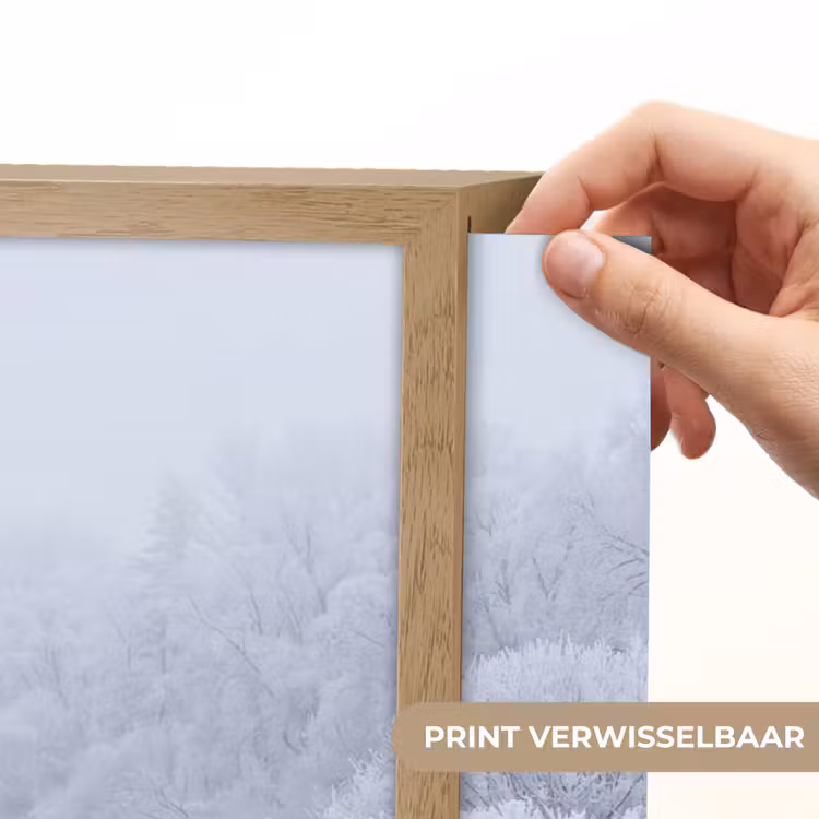 Lightbox - Wandlamp - Rivier - Sneeuw - Bos - Winter - Schilderachtig — 5