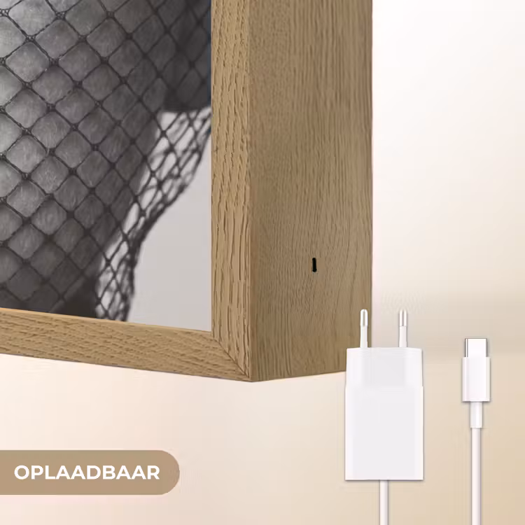 Lightbox - Wandlamp - Vrouw - Net - Mysterieus - Zwart - Wit — 7