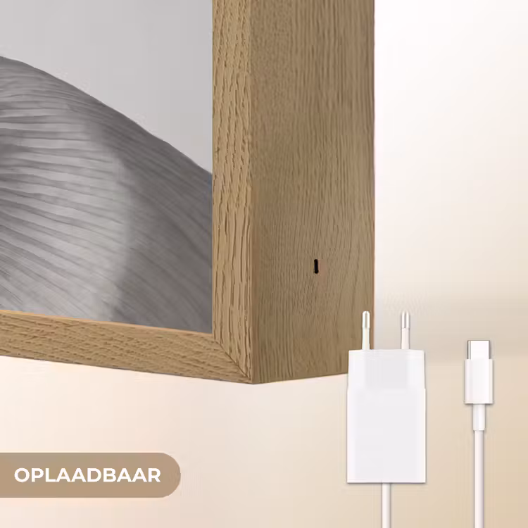Lightbox - Wandlamp - Vrouw - Rug - Textuur - Zwart - Wit - Elegant — 7