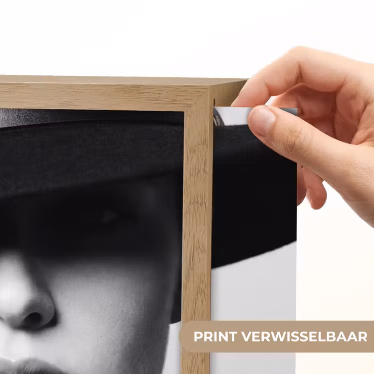 Lightbox - Wandlamp - Vrouw - Schaduw - Zwart - Wit - Mysterieus — 5