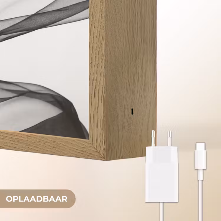 Lightbox - Wandlamp - Vrouw - Sluier - Portret - Zwart  - Wit - Elegant — 7
