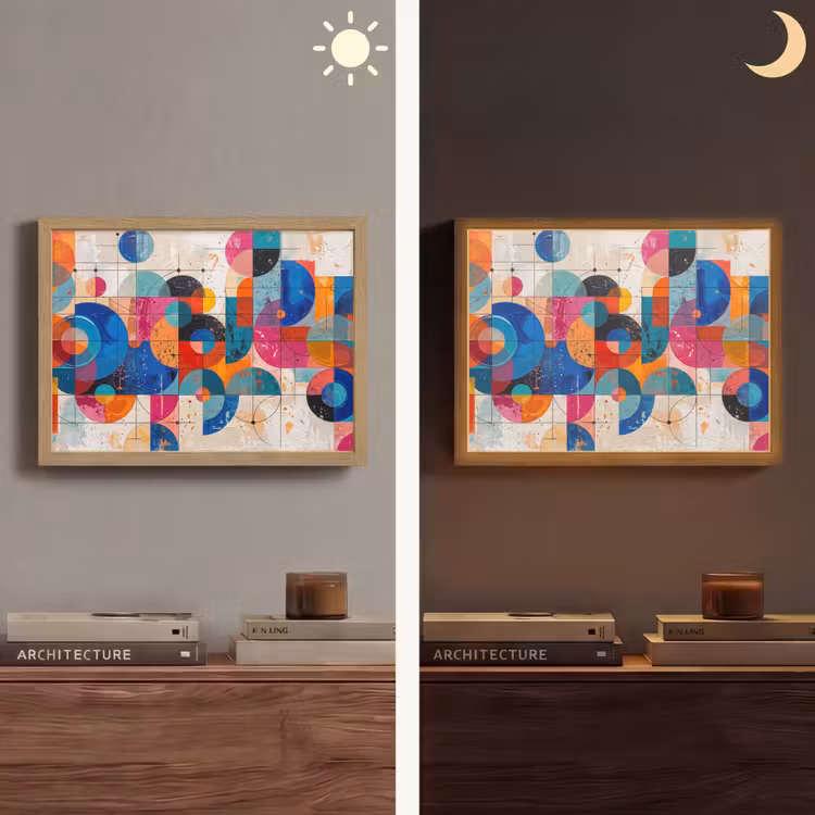 Lightbox - Wandlamp - Kunst - Geometrisch - Abstract - Kleurrijk — 6