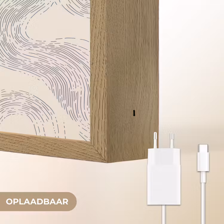 Lightbox - Wandlamp - Lijnen - Patroon - Beige - Minimalistisch — 7