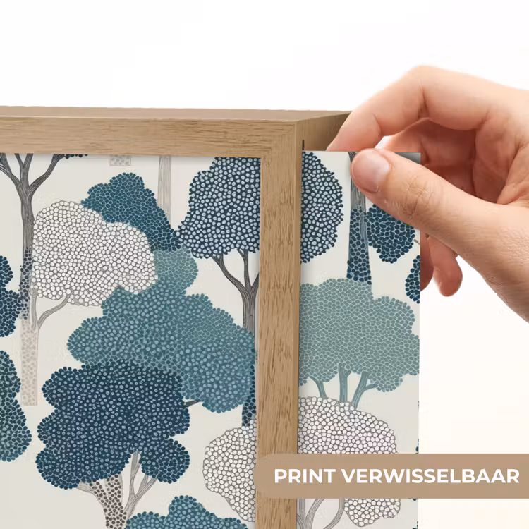 Lightbox - Wandlamp - Modern - Bomen - Bos - Patroon - Blauw — 5