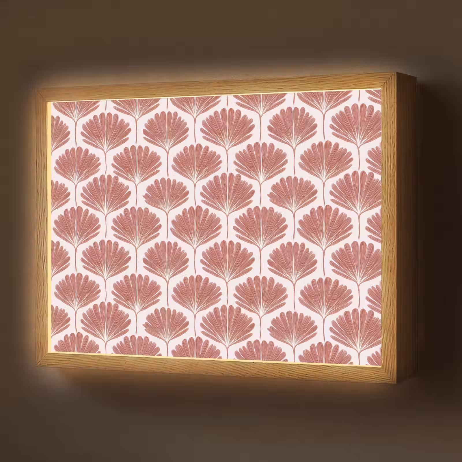 Lightbox - Wandlamp - Waaier - Motief - Terra — 1