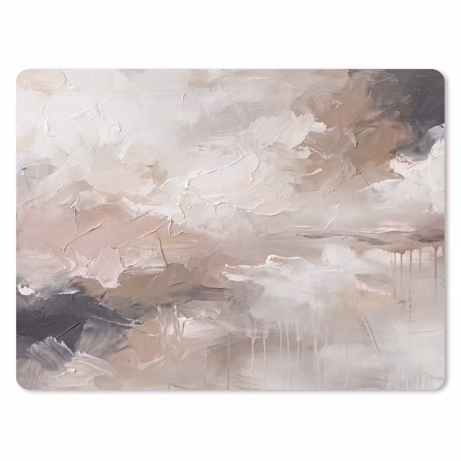 Muismat - Abstract - Textuur - Kunst - Modern - Beige — 1