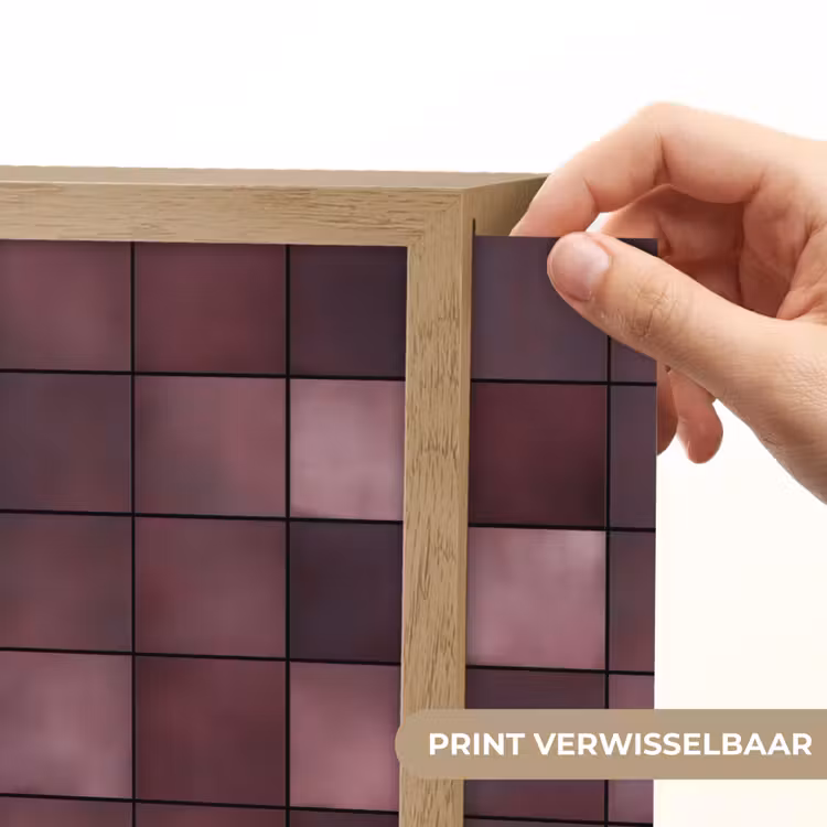 Lightbox - Wandlamp - Vierkant - Tegel - Patroon - Paars — 5