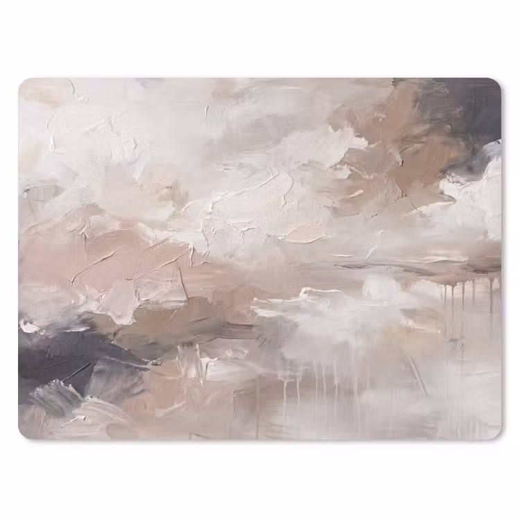 Muismat - Abstract - Textuur - Kunst - Modern - Beige — 1