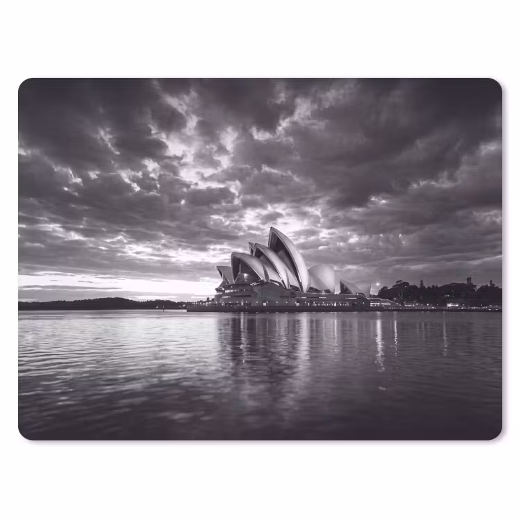 Muismat - Architectuur - Water - Stad - Modern - Zwart-wit — 1