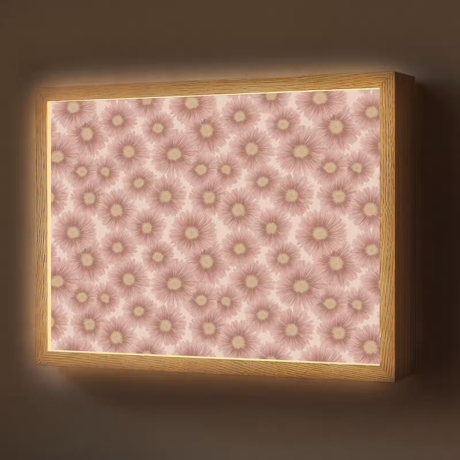 Lightbox - Wandlamp - Gerbera - Bloemen - Roze — 1