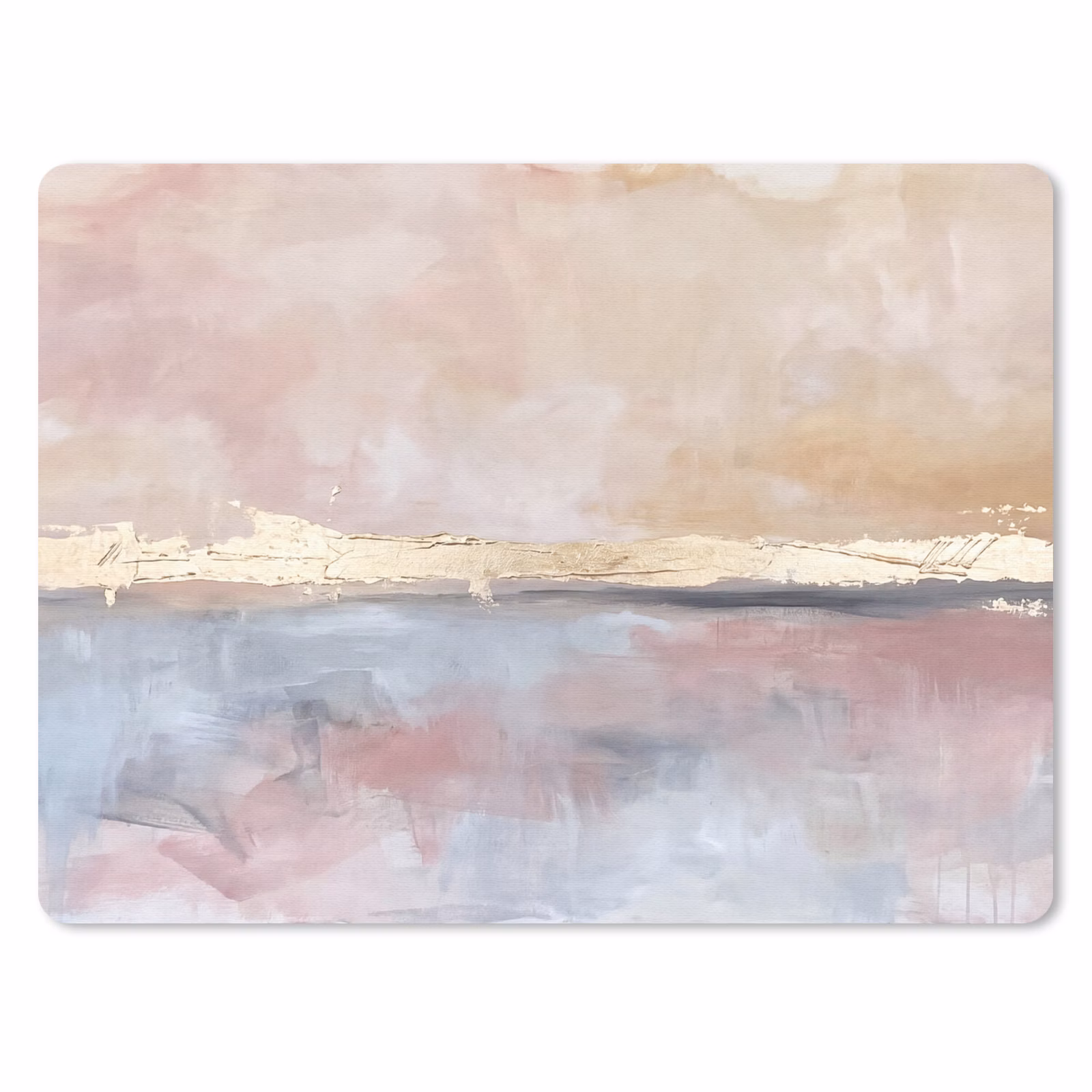 Muismat - Abstract - Horizontaal - Kunst - Roze - Goud — 1