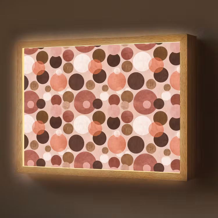 Lightbox - Wandlamp - Cirkels - Modern - Kleurrijk — 1