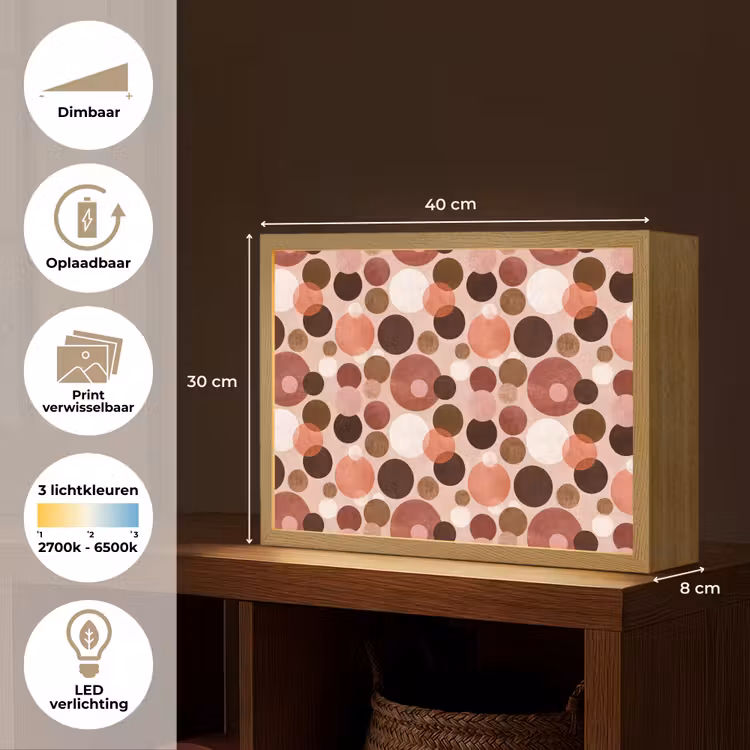 Lightbox - Wandlamp - Cirkels - Modern - Kleurrijk — 10