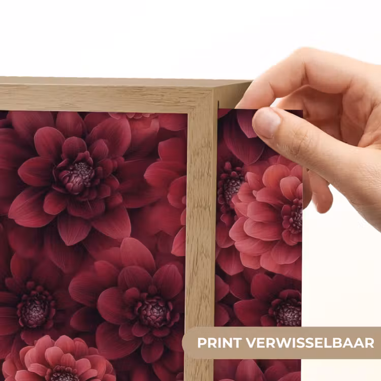 Lightbox - Wandlamp - Dahlias - Bloemen - Rood — 5